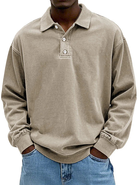 Lorenzo Long Sleeve Polo Shirt for Men with Style