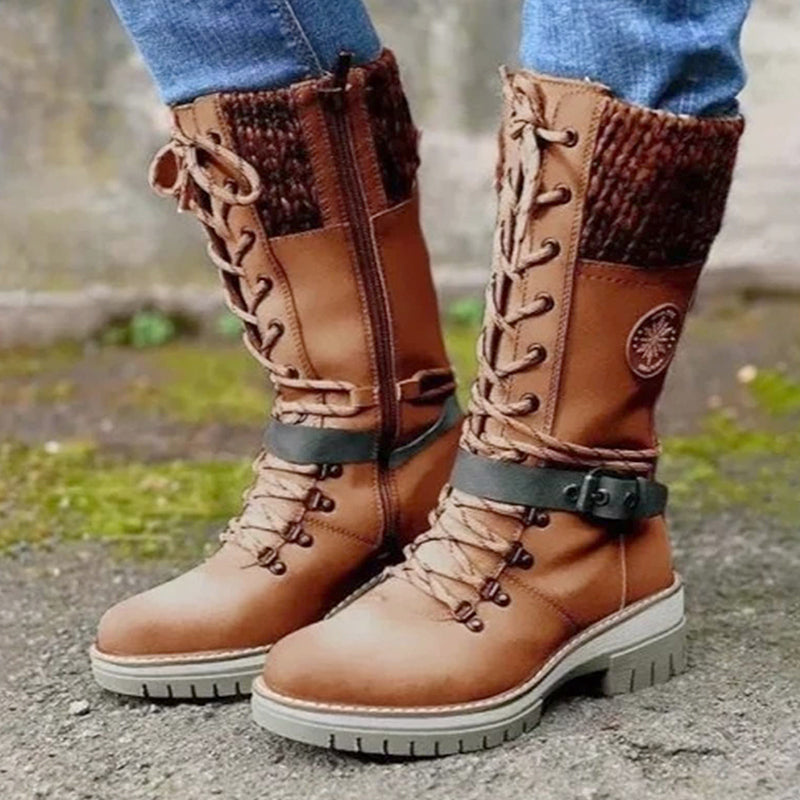 Wasserdichte Warme Damen Winterstiefel