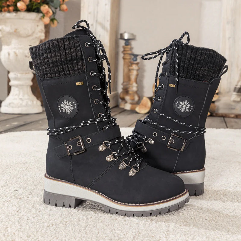 Wasserdichte Warme Damen Winterstiefel