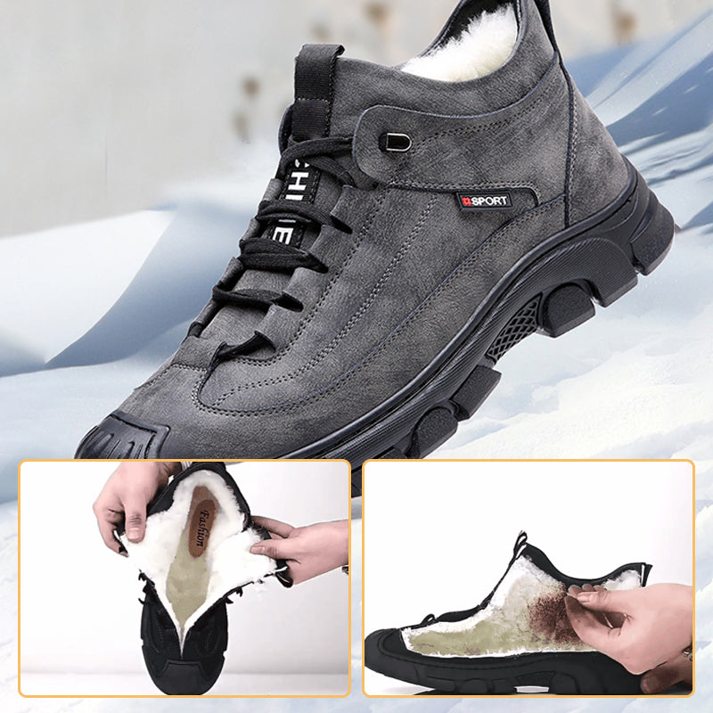 David Men's Winter Sneakers with Faux Fur Lining
